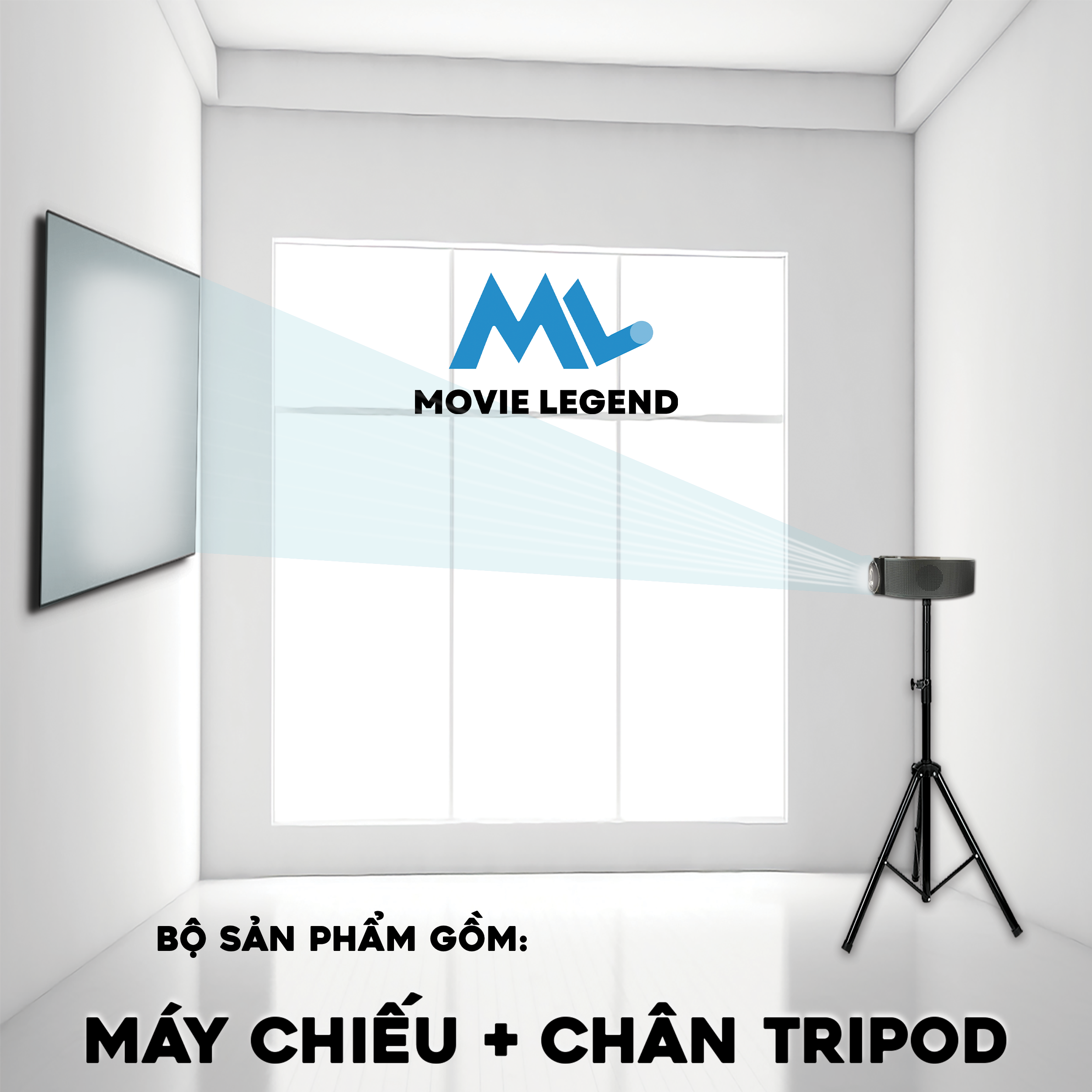 Combo Máy Chiếu + Màn Chiếu + Tripod